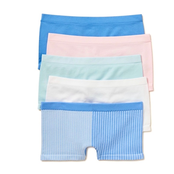 Wonder Nation Girls boy shorts, 5-Pack, Sizes L - Picture 1 of 1